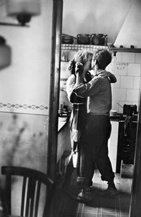 dancing Couple in the kitchen Vintage Romance b&w fashion photography timeless Vogue inspo textures body timeless moss bruce weber lindbergh newton avedon demarchelier meisel doisneau Alaia Chanel YSL vintage