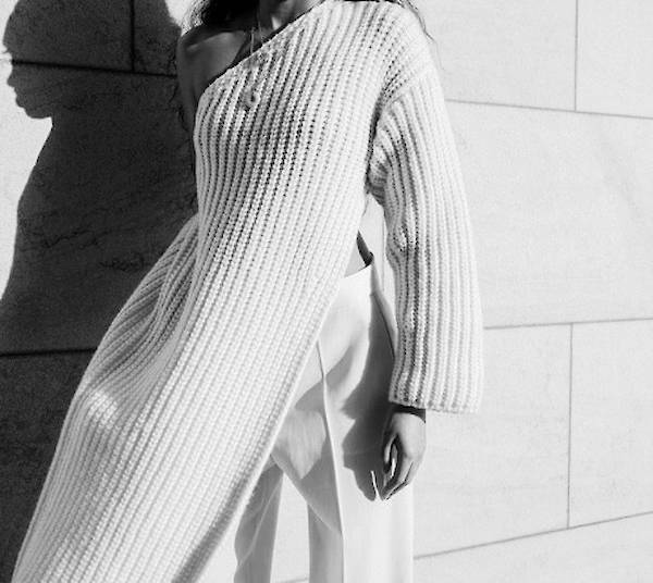 Knit chunky vogue Vogue Kate Moss b&w fashion photography timeless inspo timeless lindbergh newton avedon demarchelier meisel Alaia Chanel