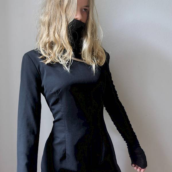 Lilli blondie vintage wool Balmain dress Saint Laurent Jacquemus Vogue bazaar LBD little black dress